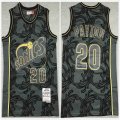 Seattle SuperSonics #20 Gary Payton gray black Throwback NBA Jersey-XD