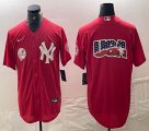 Nike New York Yankees blank red MLB baseball Jersey Joint name big logo -BD 20