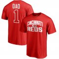 Men's Cincinnati Reds Fanatics Branded Red 2018 Father's Day Number 1 Dad T-Shirt