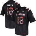 Custom South Carolina #18 OrTre Smith black fashion college football jersey