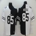 Nike 49ers #85 George Kittle white black split Color Rush Limited Jersey -BD