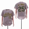 Oakland Athletics #25 Mark McGwire Gray Flexbase Authentic Collection Jersey