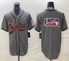 Nike Baltimore Orioles blank Hemp grey MLB Baseball jerseys Joint name-BD 02