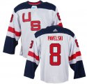 United States 2016 World Cup #8 Joe Pavelski white Hockey jerseys