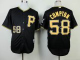 Pittsburgh Pirates Brandon Cumpton 58# black mlb Jersey