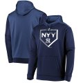 New York Yankees dark blue Majestic 2019 Postseason Dugout Authentic Pullover Hoodie