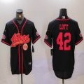 Nike San Francisco 49ers #42 Ronnie Lott black Mexico baseball jerseys Joint name-BD 01