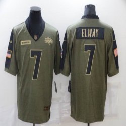 Nike Denver Broncos #7 John Elway Green 2021 Salute to Service Limited Jersey