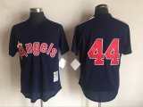 Anaheim Angels #44 Reggie Jackson throwback dark blue MLB Jerseys