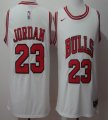 Nike Bulls #23 Michael Jordan white new nba basketball Jerseys