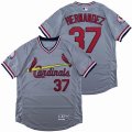 St. Louis Cardinals #37 Keith Hernandez gray Flexbase Authentic Collection Jersey-SG