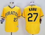 2016 Pittsburgh Pirates #27 Jung-ho Kang yellow Flexbase Authentic Collection Jersey