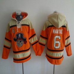 Pittsburgh Pirates Starling Marte 6# orange Baseball Hooded Sweatshirt