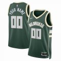 Customized Milwaukee Bucks green basketball jerseys