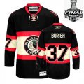 2013 NHL Stanley Cup Adam Burish 37 Black New Third Chicago Blackhawks Jerseys