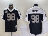 Nike Oakland Raiders #98 Maxx Crosby black white Color Rush Limited Jersey-BD