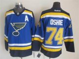 reebok St Louis Blues 74# T.J Oshie blue nhl hockey Jerseys