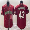 2023 World Cup Mexico #43 Patrick Sandoval red majestic baseball jerseys 01