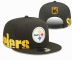 2023 Steelers black NFL Snapback Hats-YD 02