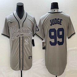 Nike New York Yankees #99 Aaron Judge gray majestic baseball Jersey Joint name