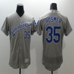 2016 Kansas City Royals #35 Eric Hosmer gray Flexbase Authentic Collection Jersey