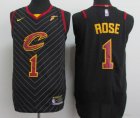 Nike Cleveland Cavaliers #1 Derrick Rose black nba basketball jersey