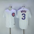 Chicago Cubs #3 David Ross blue Flexbase baseball Jersey