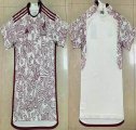 2022 World Cup Mexico Team thailand version white red soccer jerseys away