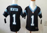 nike Carolina Panthers 1# Cam Newton black nfl children jerseys