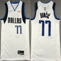 Dallas Mavericks #77 Luca Doncic white nike nba jerseys 75Th-XD