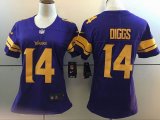 Youth Minnesota Vikings #14 Stefon Diggs Nike Purple Color Rush Limited Jersey