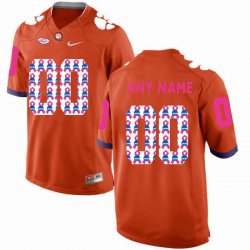 Custom Clemson Tigers roange college football jersey