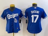 Women Los Angeles Dodgers #17 Shohei Ohtani Nike blue baseball Jersey -BD 09