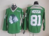 2015 Reebok Chicago Blackhawks Marian Hossa #81 green Ice Hockey jersey