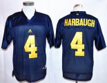 Nike Michigan Wolverines Harbaugh Navy Blue College Football Jersey