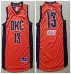 Oklahoma City Thunder #13 Paul George orange Basketball Jerseys