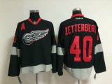 Detroit Red Wings #40 Henrik Zetterberg black Ice Hockey Jersey