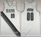 Nike Portland Trail Blazers #00 Carmelo Anthony Gray NBA Jerseys-XD