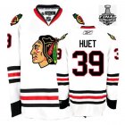 2013 NHL Stanley Cup Chicago Blackhawks #39 HUET White Jerseys