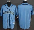 Seattle Mariners blank skyblue majestic baseball jersey