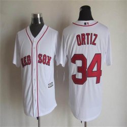 Boston Red Sox # 34 David Ortiz white basebll jersey