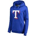 Texas Rangers Women's Team Color Primary Logo Pullover Hoodie - Royal