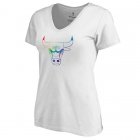 Women's White Chicago Bulls Fanatics Branded Team Pride V-Neck T-Shirt