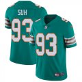 Miami Dolphins #93 Ndamukong Suh Nike green Color Rush Limited Jersey