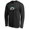 Men's Dallas Stars Fanatics Branded Black Midnight Mascot Long Sleeve T-Shirt