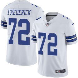 Custom Nike Dallas cowboy #72 Travis Frederick white Color Rush Limited Jerseys