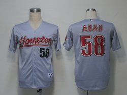 Houston Astros 58 Abad gray mlb jerseys