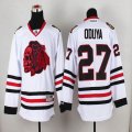 2015 Chicago Blackhawks #27 Johnny Oduya white hockey jersey