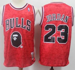 Jordan #23 Mitchell & Ness Brand New Chicago Bulls red NBA Jerseys-S8