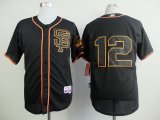 San Francisco Giants #12 Joe Panik black MLB baseball Jerseys